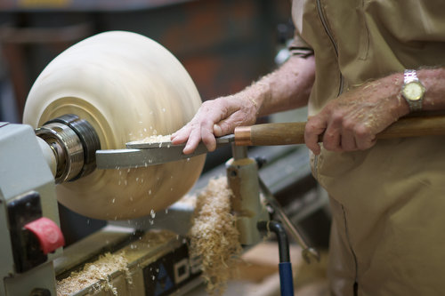 scraping on the lathe