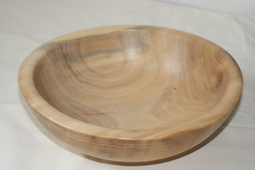 diffuse gray spalted wooden bowl
