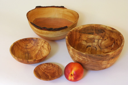 spalted ash bowls and dish