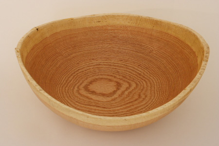Red Oak Natural Edge bowl from 150 Year Old Tree
