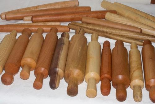 turned wood toy rolling pins