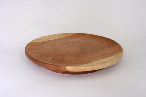 turned maple wood platters